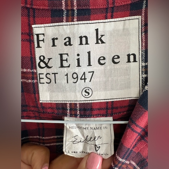 frank and eileen blouse plaid small - Picture 2 of 5